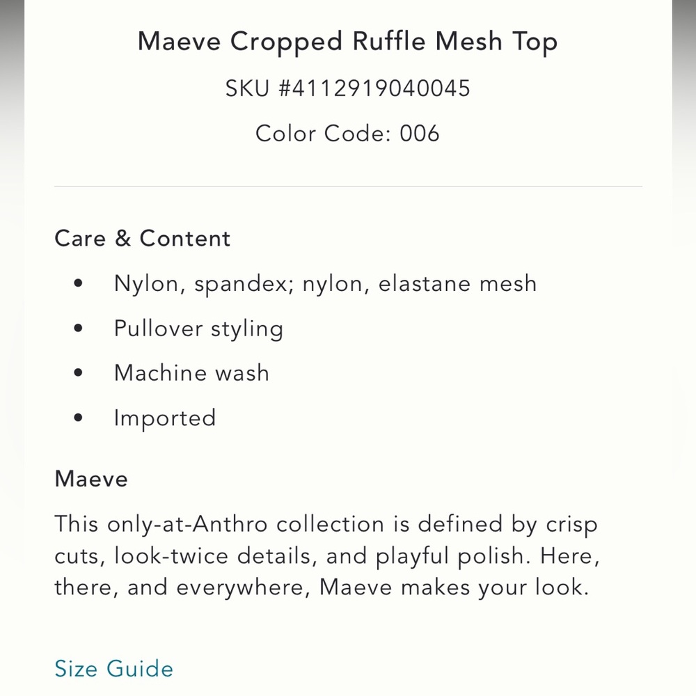 NWT Maeve ruffle top - Picture 10 of 13